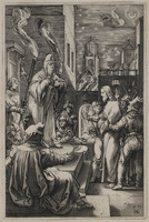 TvB G 0986
<br/>
Christus voor Kajafas
<br/>
<em>Goltzius, Hendrick (1558-1617) - kopie naar</em>